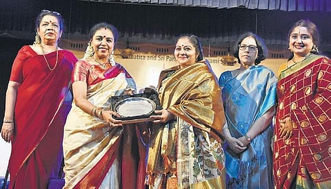 S Soumya (top) and Kuldeep Pai recieved awards. (Photo | Ashwin Prasath, EPS)
