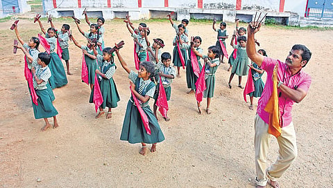 Kanagaraj began teaching Oyilattam in 2010 U Rakesh Kumar