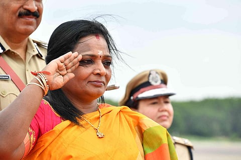 Telangana Governor Tamilisai Soudararajan. (File Photo| Twitter)