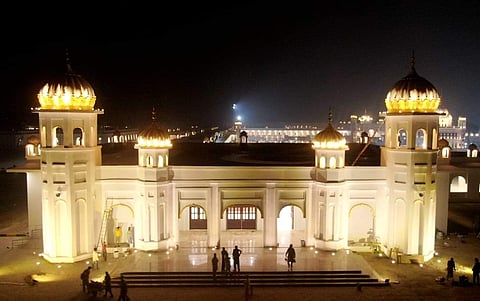 Kartarpur Complex (Photo | Twitter / Imran Khan)