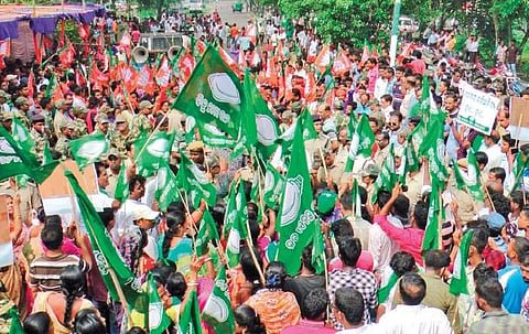 Image of BJD and BJP workers used for representational purposes only.