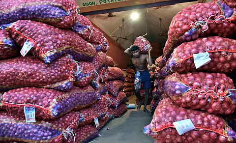 The retail price of onions has risen by 45 per cent in the last one week. (Photo | P Jawahar, EPS)