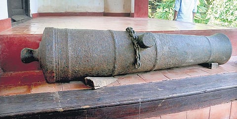 The cannon at Kunjali Marakkar museum at Kottakkal, Payyoli | T P Sooraj