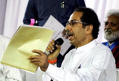 Maharashtra Chief Minister Uddhav Thackeray addresses a press conference on the eve of Winter Session of Maharashtra Assembly in Nagpur Sunday Dec. 15 2019. (Photo | PTI)