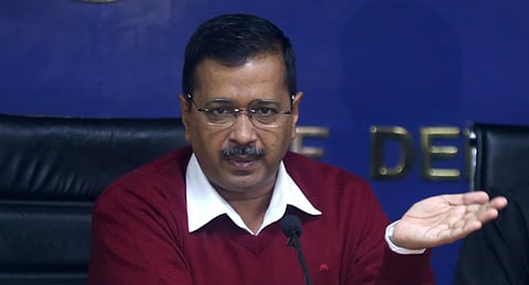 Delhi Chief Minister Arvind Kejriwal addresses a press conference in New Delhi on Wednesday| Shekhar Yadav