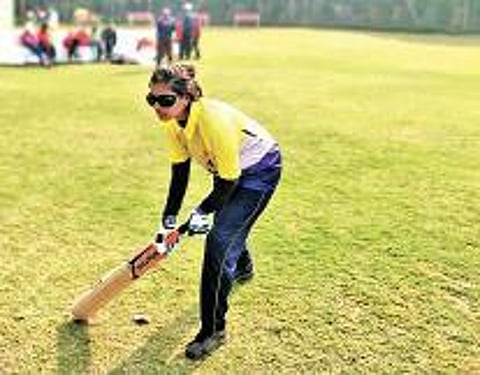 Visually-impaired teen scores big