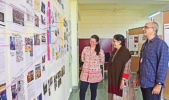 Exhibits showcased at the institute Pandarinath B