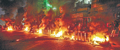 The streets of Guwahati and several other towns in Assam saw anti-CAA protesters burn inflamable materials earlier this month | PTI