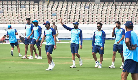 Indian cricket team during training. (EPS | Vinay Madapu)