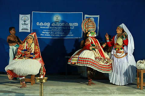 ‘Rakshakan’ which narrates the story of Christmas, being staged by the Kerala Kalakshethra