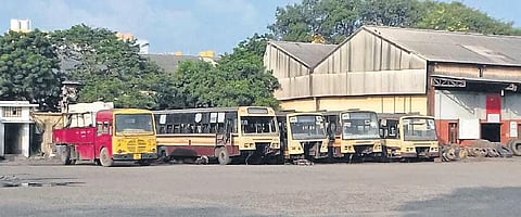 The MTC depot-2 in Tondiarpet | special arrangement