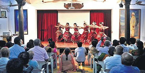 Aravinth Kumarasamy (below) gave a lecture demonstration at CP Ramaswami Aiyar Foundation on Saturday Debadatta Mallick