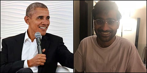Barack Obama (left) and Prateek Kuhad (right) (Photos | PTI, Instagram)