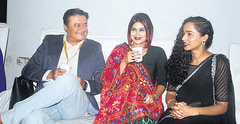 The delegates enjoy tea after the inauguration of the film festival | sathya keerthi