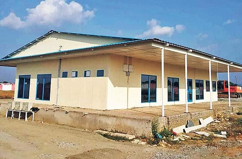 The terminal building of Utkela Airstrip