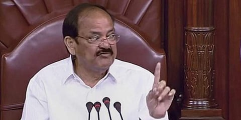Rajya Sabha Chairman Venkaiah Naidu (Photo | TV Screengrab)