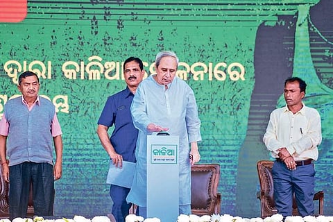 Chief Minister Naveen Patnaik launching KALIA in Puri | Express