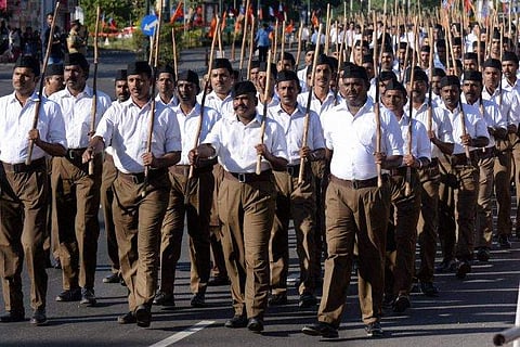 File Photo of RSS Swayamsevaks