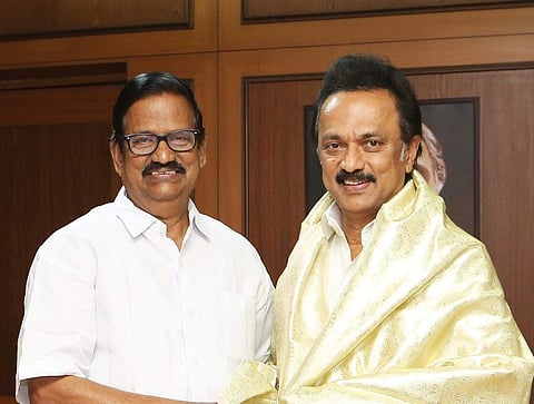 TNCC President KS Alagiri meets DMK President MK Stalin (File Photo | EPS)