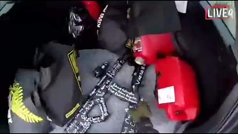 The manifesto detailing motivations for the attack was posted on Friday morning onto a Twitter account with the same name and profile image as the Facebook page that streamed the attack. IN PIC: This image taken from the alleged shooter’s video, which was