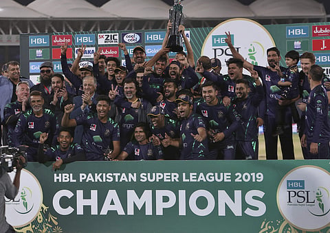 Quetta Gladiators beat former champions Peshawar Zalmi to lift their maiden title | AP