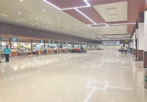 Check-in area at T1