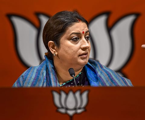 BJP leader Smriti Irani (Photo | PTI)