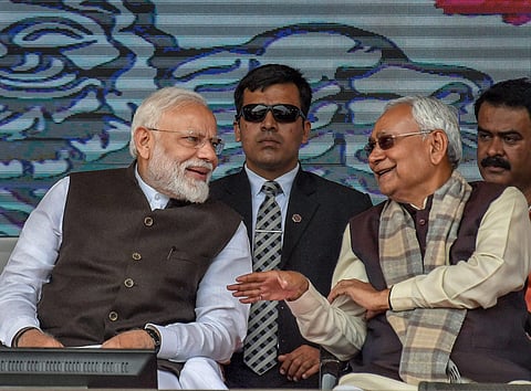 PM Narendra Modi (L) and Bihar CM Nitish Kumar (File | PTI)
