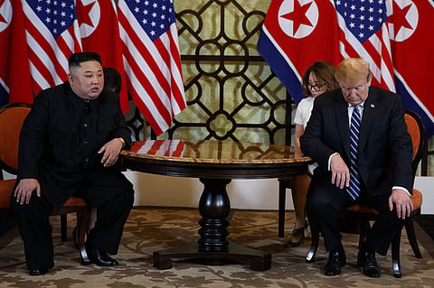 President Donald Trump meets North Korean leader Kim Jong Un in Hanoi. (Photo | AP)
