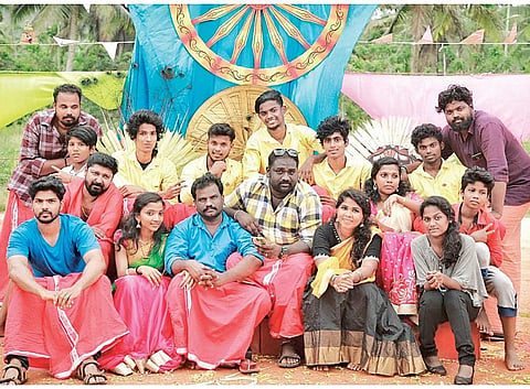 Rejith with members of the academy