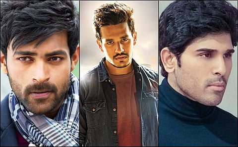 L-R: Sai Dharam Tej, Akhil and Allu Sirish.