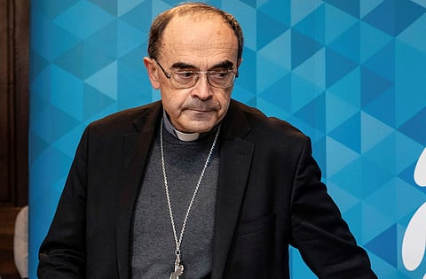 French Cardinal Philippe Barbarin offered his resignation to the Pope after a court found him guilty. (AP photo)