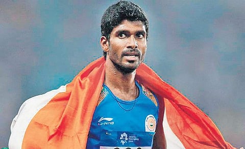 Torch bearers at Asian Athletics Championships