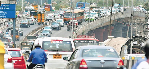 Traffic jam at Hebbal flyover | Pushkar V