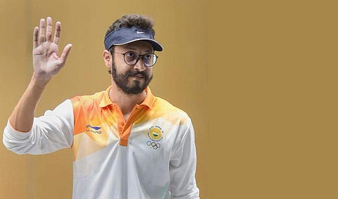 Indian shooter Abhishek Verma won gold medal in 10m Air Pistol event at the ISSF Shooting World Cup in Beijing. (Photo | Twitter)