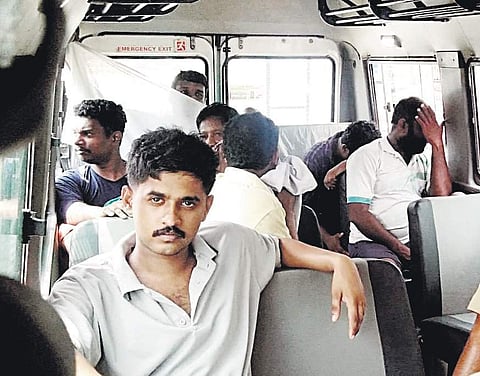 Accused persons being brought to Kallada office at Vyittila for collecting evidence on Sunday morning | A Sanesh