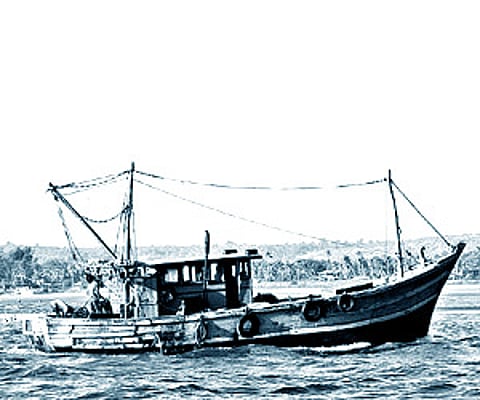 Trawler in the Kochi seas (Pic: ENS).