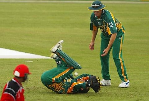 He was dropped at least four times en route to his record-breaking fifty | AFP