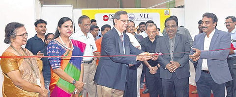 Dr PV Vijayaraghavan, V-C, SRMC, inaugurating Edex Education Expo at Chennai Trade Centre | Martin Louis
