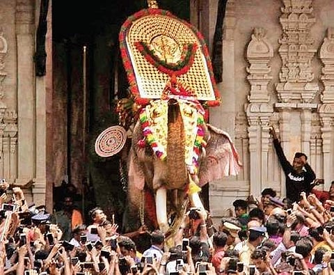 Thechikottukavu Ramachandran at the Vadakkumnathan Temple | Express