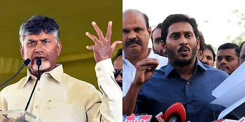 Andhra Pradesh CM Chandrababu Naidu and YSRCP chief Jagan Mohan Reddy (File Photo | EPS)