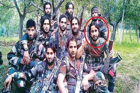 Lateef Tiger was a close associate of the slain separatist poster boy Burhan Wani (Twitter Photo)