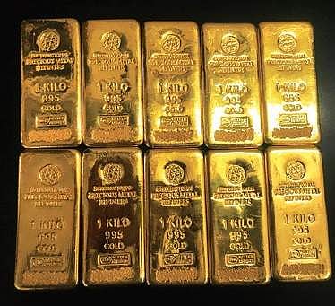 Gold seized from Sri Krishna Jewellers by the DRI, in Hyderabad on Tuesday | Express