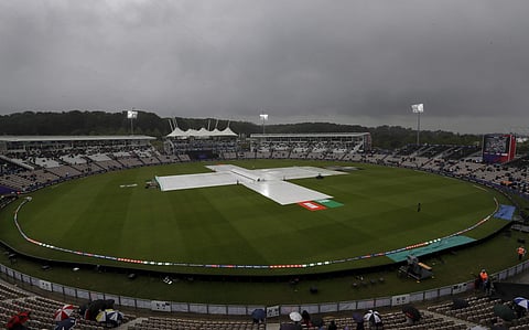 The Proteas were 29 for two before rain stopped play. | AP