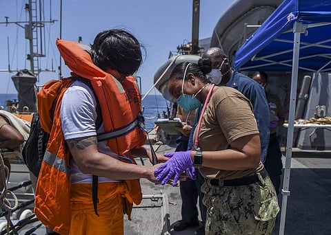 A methanol tanker came under fire in the Gulf of Oman on June 13 but all crew were saved after abandoning ship. (Photo| AFP)