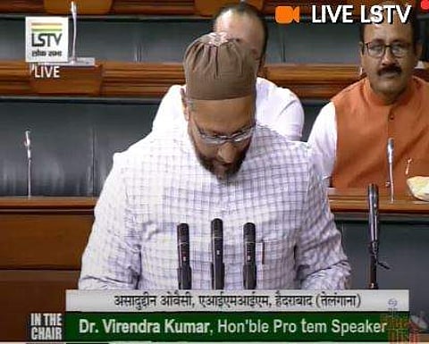 Hyderabad MP Asaduddin Owaisi. (Photo| ANI)