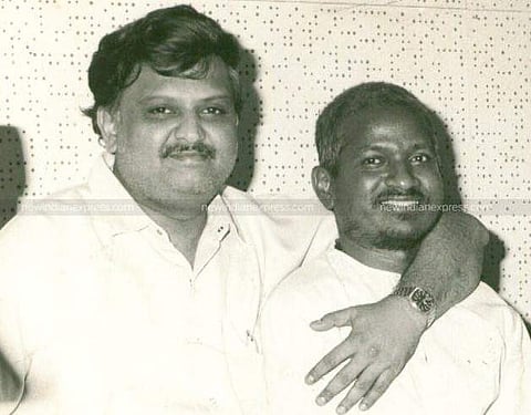 Playback singer SP Balasubramaniam with music director Ilayaraaja. (File Photo | EPS)