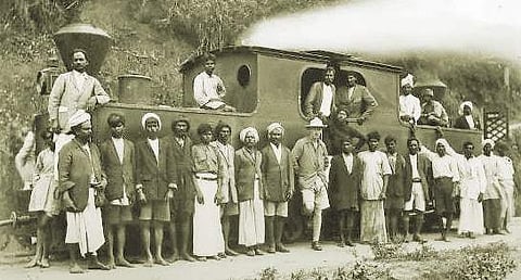 An old photograph of the train that ran on the monorail in Munnar| Express