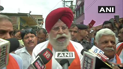 BJP's SS Ahluwalia in Bhatpara (Photo | ANI Twitter)