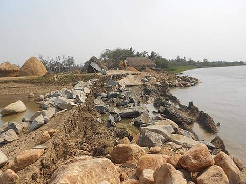 File photo of a river embankment near Bhubaneswar. ( Photo | EPS)
